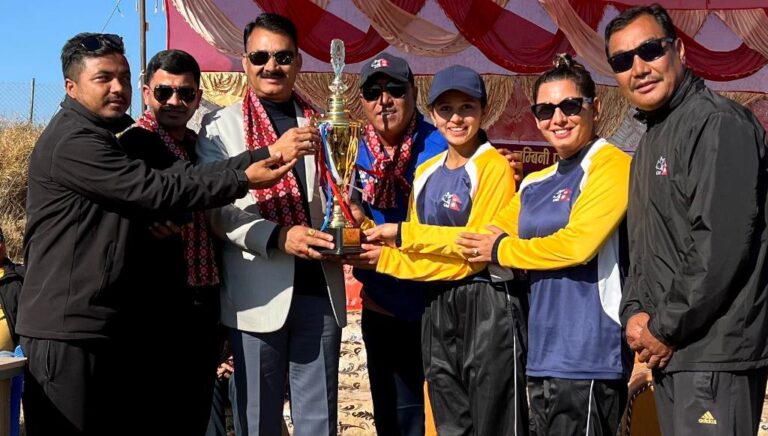 प्रदेशस्तरीय महिला क्रिकेट छनौटको उपाधि रुपन्देहीलाई