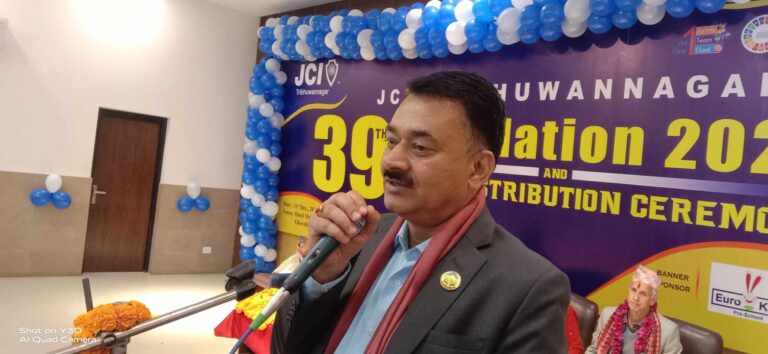 त्रिभुवननगर जेसिजको ३९ औं पद हस्तान्तरण