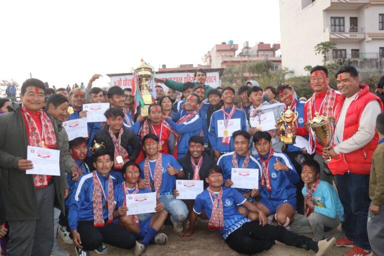 सातौं संस्करणको मेयर कप फुटबलको उपाधि वडा नं. १३ लाई